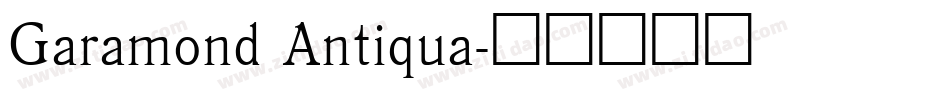 Garamond Antiqua字体转换